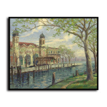 Ellis Island HD Canvas Print Home Decor Paintings Wall Art Pictures