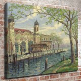 Ellis Island HD Canvas Print Home Decor Paintings Wall Art Pictures