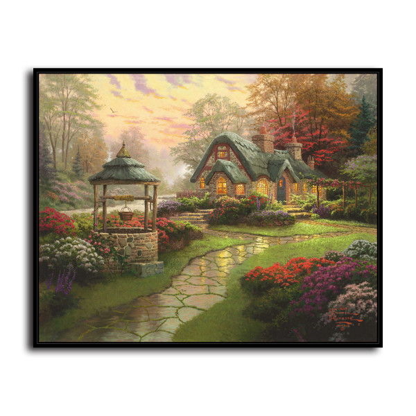 Make a Wish Cottage HD Canvas Print Home Decor Paintings Wall Art Pictures