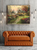 Make a Wish Cottage HD Canvas Print Home Decor Paintings Wall Art Pictures