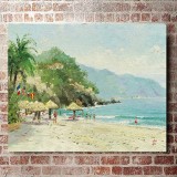 Puerto Vallarta Beach HD Canvas Print Home Decor Paintings Wall Art Pictures