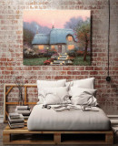 The Lit Path HD Canvas Print Home Decor Paintings Wall Art Pictures