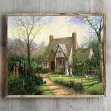 The Cottage HD Canvas Print Home Decor Paintings Wall Art Pictures