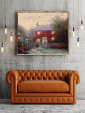 Pye Corner Cottage HD Canvas Print Home Decor Paintings Wall Art Pictures