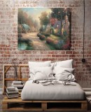 Cobblestone Lane I HD Canvas Print Home Decor Paintings Wall Art Pictures