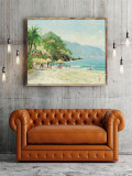 Puerto Vallarta Beach HD Canvas Print Home Decor Paintings Wall Art Pictures