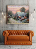 Olde Porterfield Tea Room HD Canvas Print Home Decor Paintings Wall Art Pictures