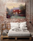 Pye Corner Cottage HD Canvas Print Home Decor Paintings Wall Art Pictures