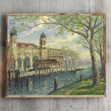 Ellis Island HD Canvas Print Home Decor Paintings Wall Art Pictures