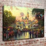 Disneyland 50th Anniversary HD Canvas Print Home Decor Paintings Wall Art Pictures