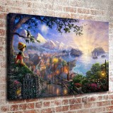 Pinocchio Wishes Upon A Star HD Canvas Print Home Decor Paintings Wall Art Pictures