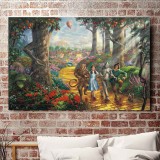 Follow the YELLOW BRICK ROAD HD Canvas Print Home Decor Paintings Wall Art Pictures