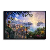 Pinocchio Wishes Upon A Star HD Canvas Print Home Decor Paintings Wall Art Pictures