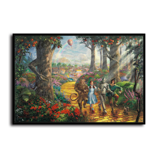 Follow the YELLOW BRICK ROAD HD Canvas Print Home Decor Paintings Wall Art Pictures