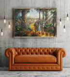 Follow the YELLOW BRICK ROAD HD Canvas Print Home Decor Paintings Wall Art Pictures