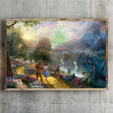 Dorothy Discovers the Emerald City HD Canvas Print Home Decor Paintings Wall Art Pictures