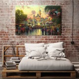 Disneyland 50th Anniversary HD Canvas Print Home Decor Paintings Wall Art Pictures