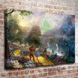 Dorothy Discovers the Emerald City HD Canvas Print Home Decor Paintings Wall Art Pictures