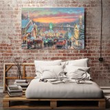 The Lights of Christmastown HD Canvas Print Home Decor Paintings Wall Art Pictures