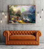 Dorothy Discovers the Emerald City HD Canvas Print Home Decor Paintings Wall Art Pictures