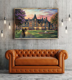 Elegant Evening at Biltmore HD Canvas Print Home Decor Paintings Wall Art Pictures