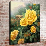 Yellow roses HD Canvas Print Home Decor Paintings Wall Art Pictures