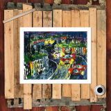 Racing Car HD Canvas Print Home Decor Paintings Wall Art Pictures