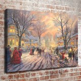 A Victorian Christmas Carol HD Canvas Print Home Decor Paintings Wall Art Pictures