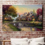 A Cobblestone bridge HD Canvas Print Home Decor Paintings Wall Art Pictures