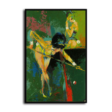 Bunny Girl With Billiards HD Canvas Print Home Decor Paintings Wall Art Pictures