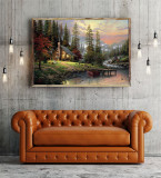 A Peaceful Retreat HD Canvas Print Home Decor Paintings Wall Art Pictures