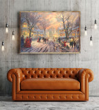 A Victorian Christmas Carol HD Canvas Print Home Decor Paintings Wall Art Pictures