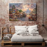 Castle street carnival HD Canvas Print Home Decor Paintings Wall Art Pictures