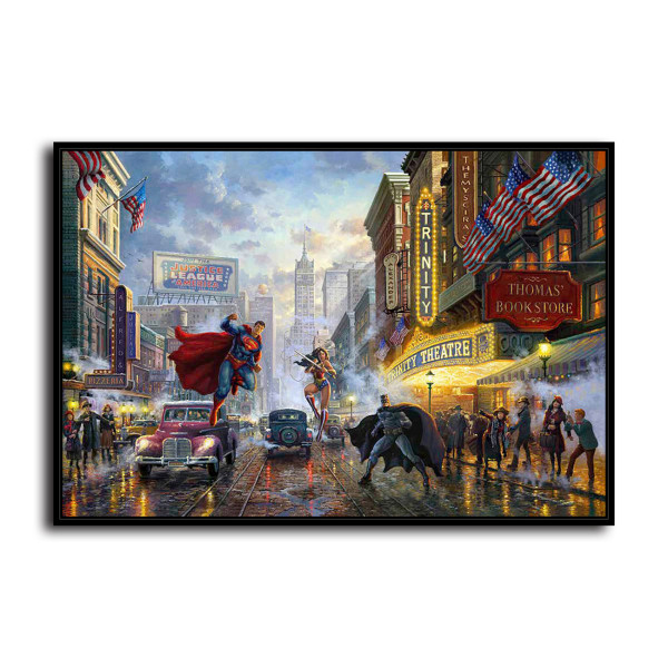 Justice league Superman Batman Wonder woman HD Canvas Print Home Decor Paintings Wall Art Pictures