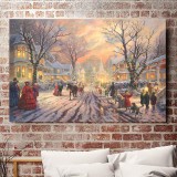 A Victorian Christmas Carol HD Canvas Print Home Decor Paintings Wall Art Pictures