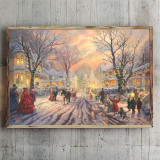 A Victorian Christmas Carol HD Canvas Print Home Decor Paintings Wall Art Pictures