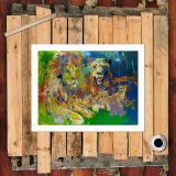 lion HD Canvas Print Home Decor Paintings Wall Art Pictures