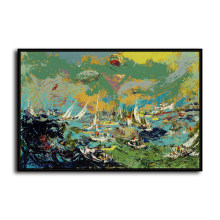 Regatta HD Canvas Print Home Decor Paintings Wall Art Pictures