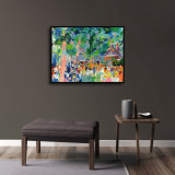 Crowd HD Canvas Print Home Decor Paintings Wall Art Pictures