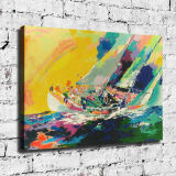 Ship in the waves HD Canvas Print Home Decor Paintings Wall Art Pictures