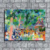 Crowd HD Canvas Print Home Decor Paintings Wall Art Pictures