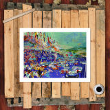 On the road HD Canvas Print Home Decor Paintings Wall Art Pictures