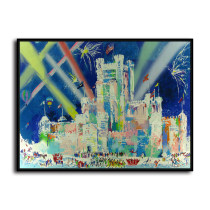 Castle night view HD Canvas Print Home Decor Paintings Wall Art Pictures