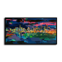 Night View HD Canvas Print Home Decor Paintings Wall Art Pictures