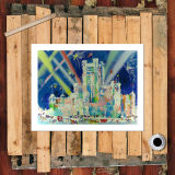 Castle night view HD Canvas Print Home Decor Paintings Wall Art Pictures