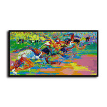 Running Contest HD Canvas Print Home Decor Paintings Wall Art Pictures