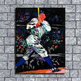 Baseball player HD Canvas Print Home Decor Paintings Wall Art Pictures