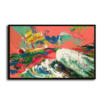 Sailing in the waves HD Canvas Print Home Decor Paintings Wall Art Pictures