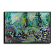 Horse racing party HD Canvas Print Home Decor Paintings Wall Art Pictures