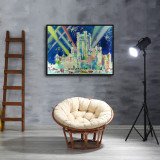 Castle night view HD Canvas Print Home Decor Paintings Wall Art Pictures